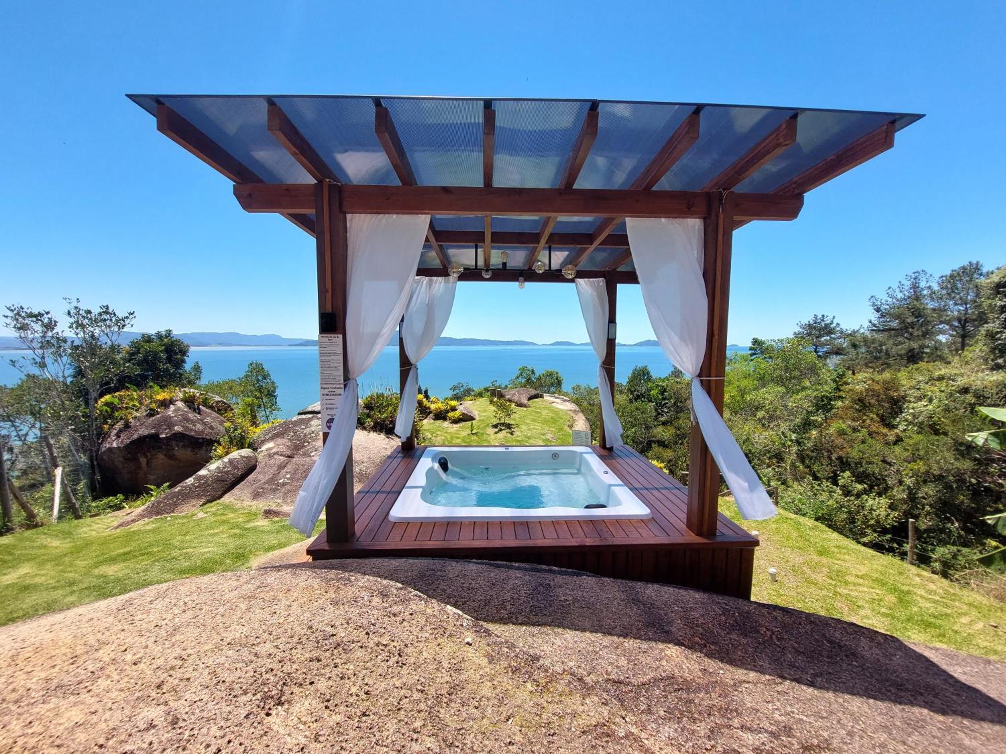 Casa Mirante Do Sol-Vista Exuberante Com Spa Governador Celso Ramos Luaran gambar